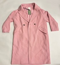 H M Conscious Choice Women s Pink Double Breasted Blazer Jacket Size Large