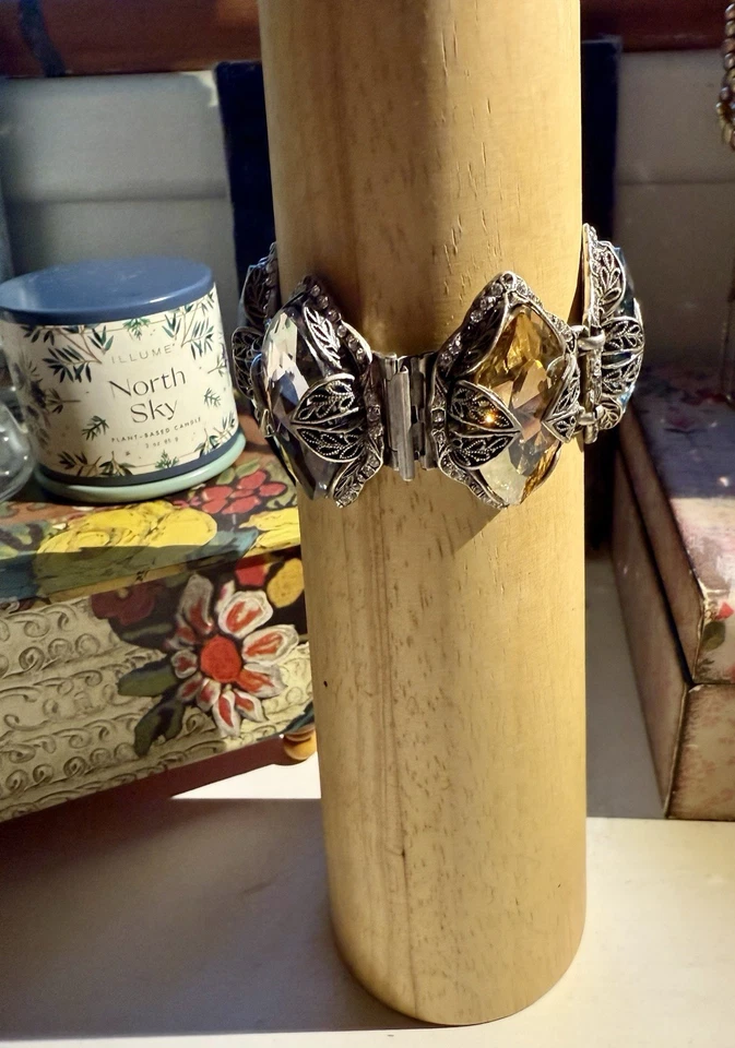 Pulsera Dulce Romance Marqués Joya Navette Cristal BR514 LOTR Fantasía Elfa Foto 4 de 4