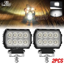 2x 4" Pods 12/24v Led Spot light Work Lights Lamp for tractor recovery truck van