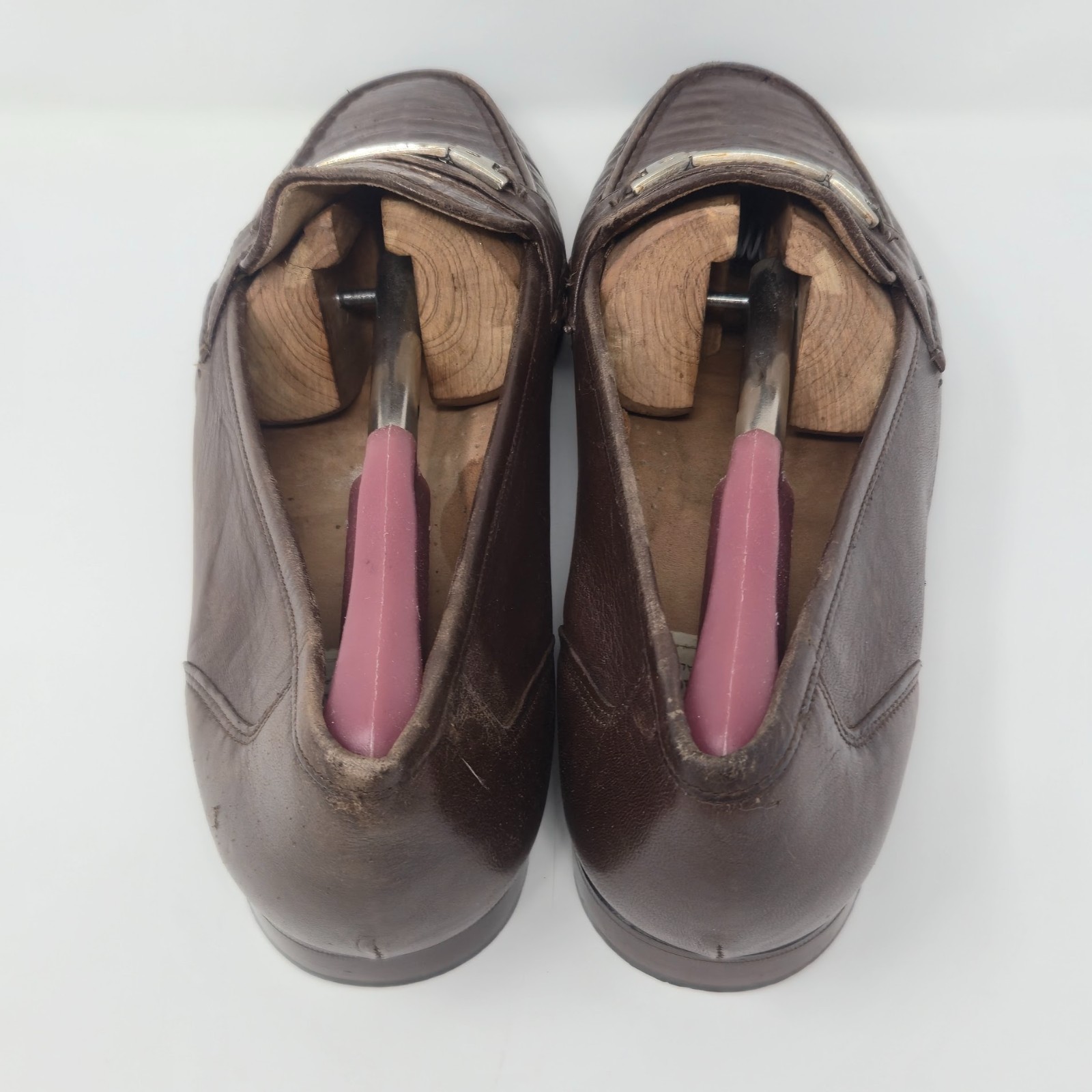 Bruno Magli Men's 11.5M Brown Genuine Alligator Bit Loafers Made in Italy image 7