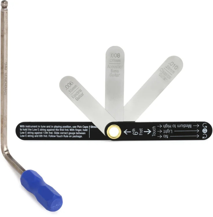 MusicNomad Truss Rod Neck Relief Measure and Adjust Kit for Martin Guitars