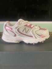 New Balance 530 Bungee Kids' Sneakers White Pink US 7 Mesh IZ530RK