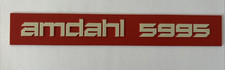 Vintage Amdahl 5995 Mainframe Computer Metal Sticker Decal Placard
