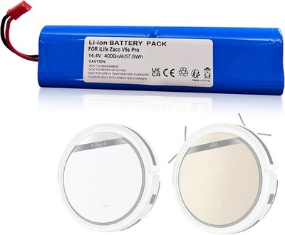 14.4V Battery for iLife Zaco Robot Vacuum Cleaner Replacement for iLife 18650B4