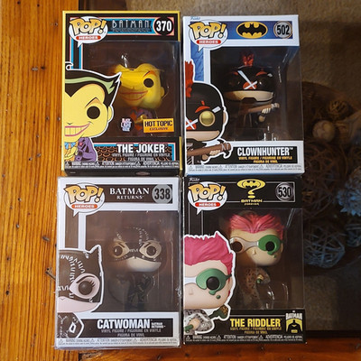 Funko Pop! DC Batman 4-Pack Joker Clownhunter Catwoman Riddler Exclusive