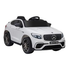 HOMCOM Macchina Elettrica per Bambini 3-5 Anni Mercedes con Telecomando Bianco