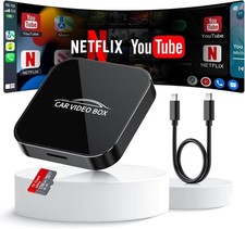 Wireless CarPlay Android Car Adapter with YouTube Netflix TF Card Wireless car