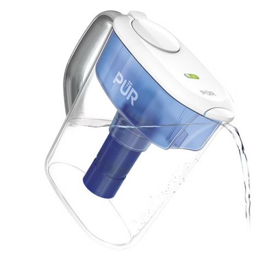 PUR PLUS 11 Cup Water Pitcher Filtration System White/Blue PPT110WA: