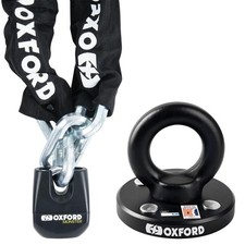 Oxford Monster 14 Motorradkette 2M & Oxford Rota Force Bike Bodenanker