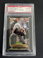 1997 CHRIS WARREN Topps Gallery Players Private Issue #83 PSA 10 Pop 1 Seahawks
