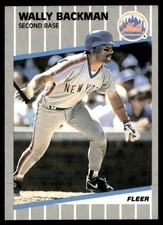 1989 Fleer Wally Backman New York Mets #28