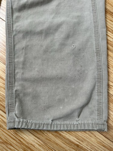 Carhartt FR Flame Resistant Work Pants 36x32 Khaki Canvas Utility Distressed - Picture 5 of 14