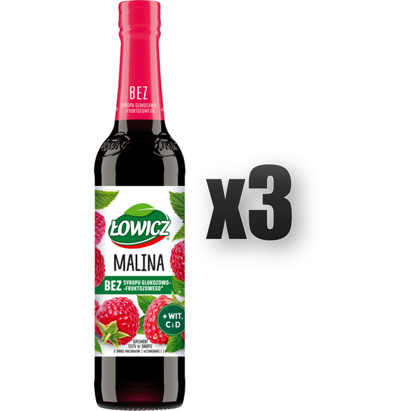 5900397745780 owicz Suplement diety Syrop o smaku malinowym 400 ml 3 szt MW FO 4090₽