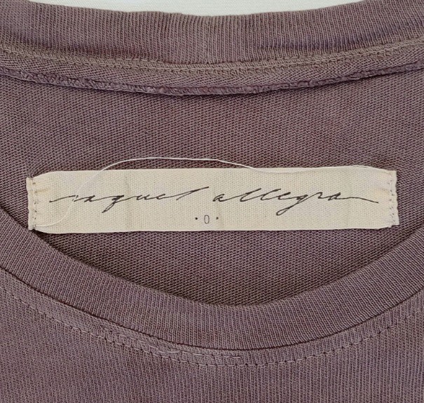 Small RAQUEL ALLEGRA Tie-Dye RHEA Brown COTTON-Knit Long Kaftan T-shirt Dress