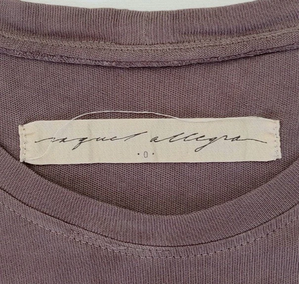 Маленький RAQUEL ALLEGRA галстук краситель РЕА коричневый хлопок трикотажа длинный кафтан футболка платье - Изображение 2 из 4