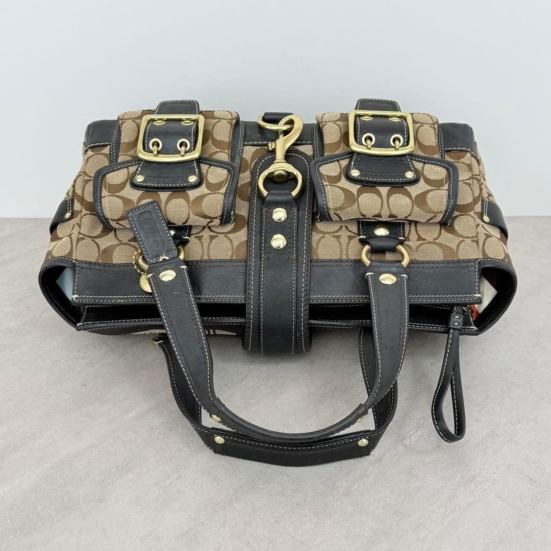 Coach 65th Anniversary Legacy Flap Turnlock Shoulder Bag Black
