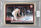 Trae Young 2024 Panini One and One Purple Timeless Moments Auto 35/35