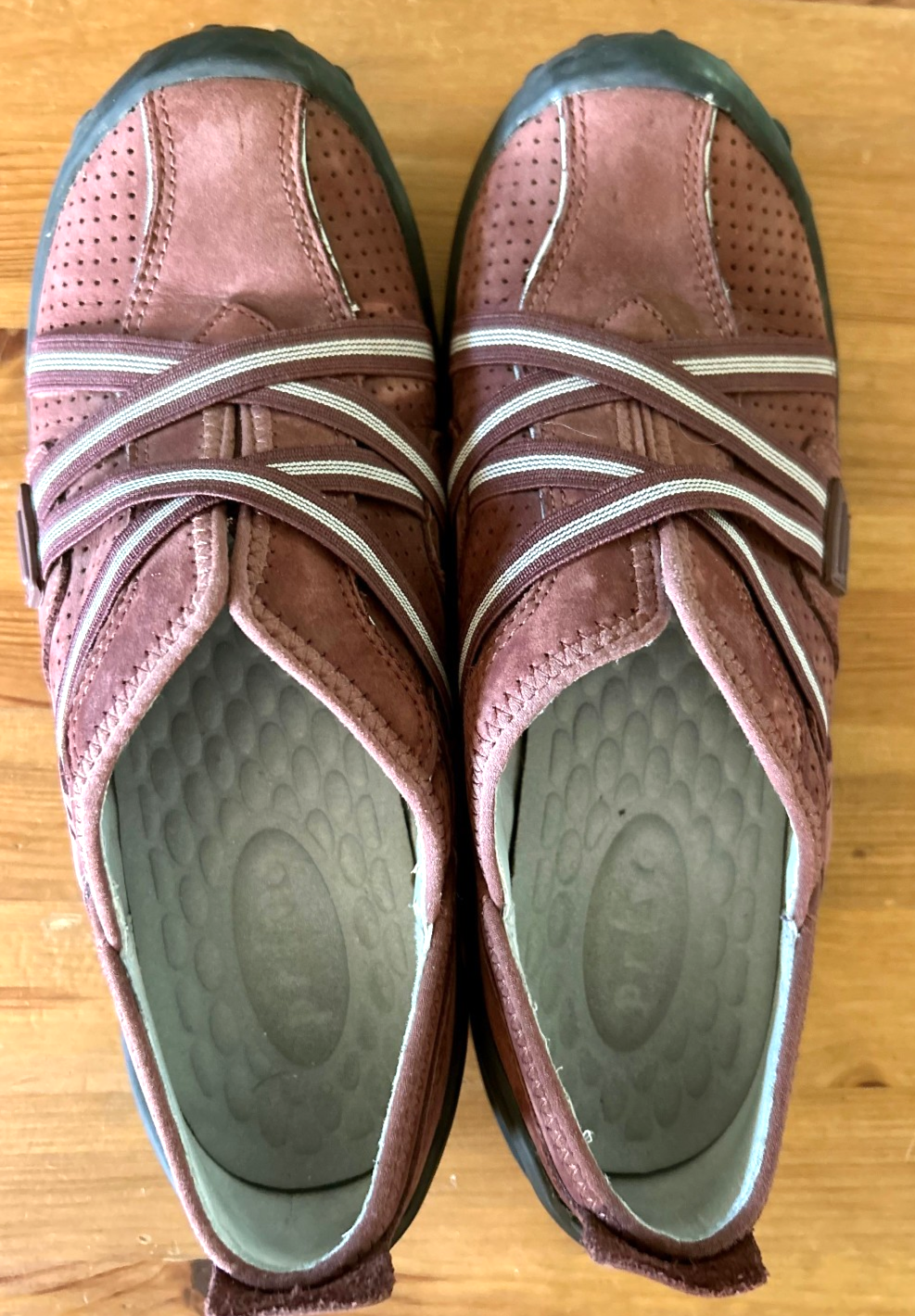 SAOLA Sneakers Privo slip on trekking suola gomma rosso mattone nabuk donna taglia 6