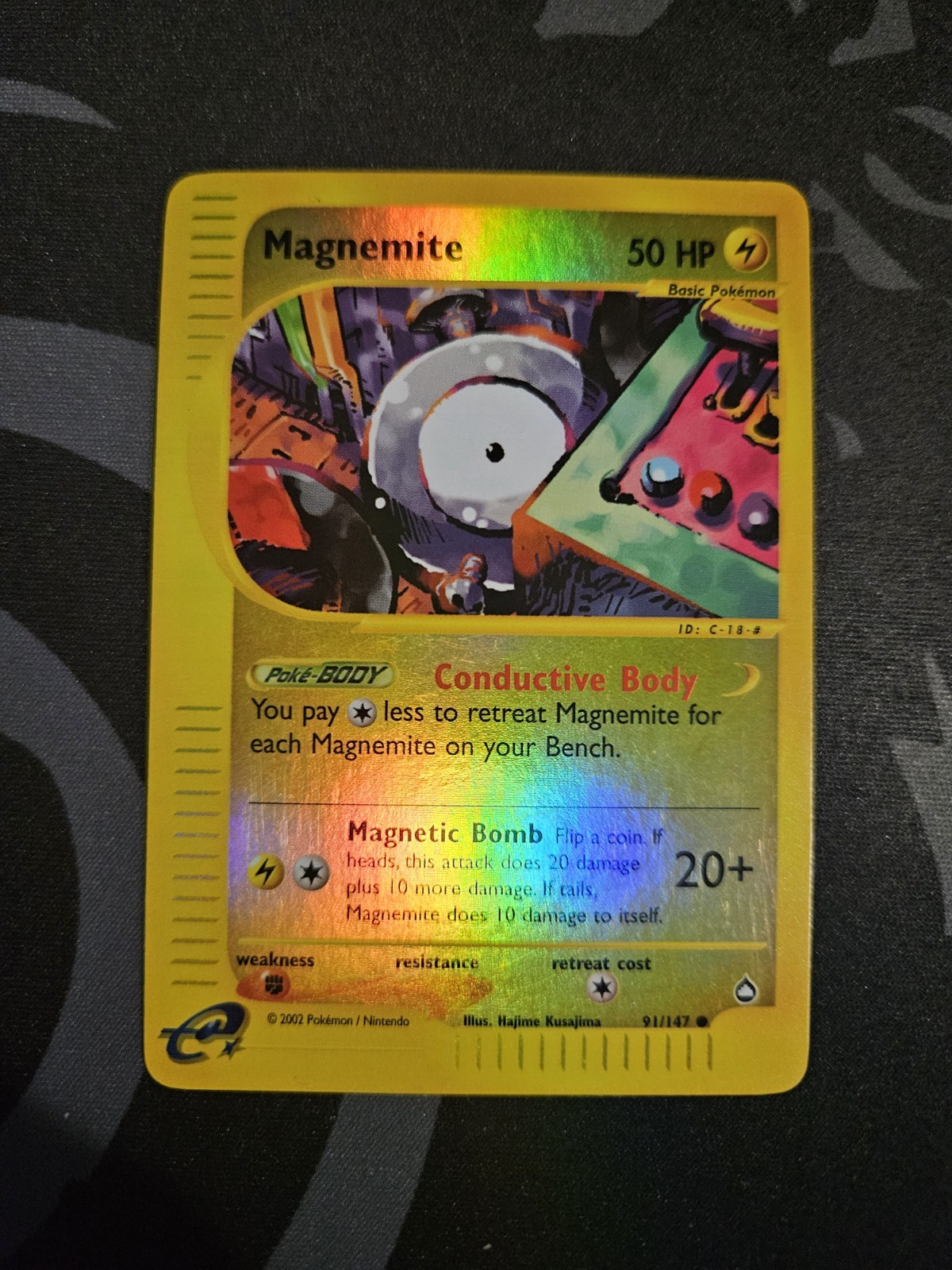 Magnemite 91/147 Aquapolis Reverse Holo Common NM