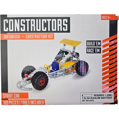 Constructors Motorized Sprint Car 169 Pieces Construction Kit Ages 8+ Build Race