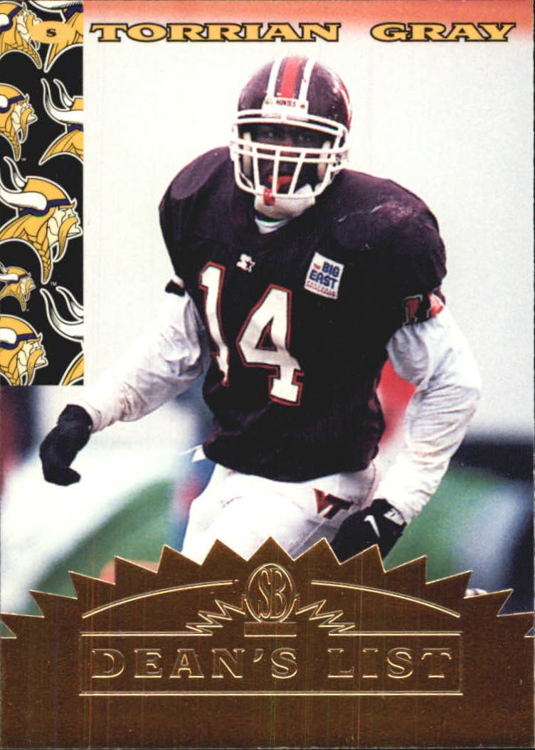1997 Score Board NFL Rookies Dean's List #33 Torrian Gray - FB