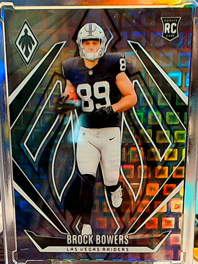 2024 Panini Phoenix Brock Bowers Rookie Pandora Prizm RC #165 Raiders SSP🔥