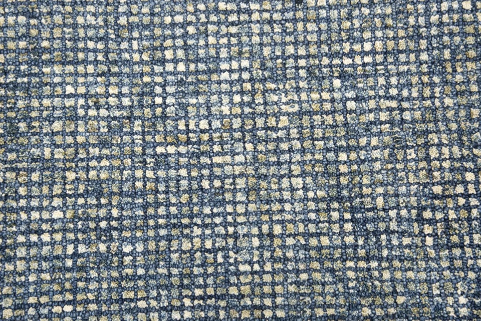 10x13 Rizzy Rugs Blue Solid Mosaic Single Color Area Rug TAL101 - Aprx 10' x 13' - Image 2 of 2