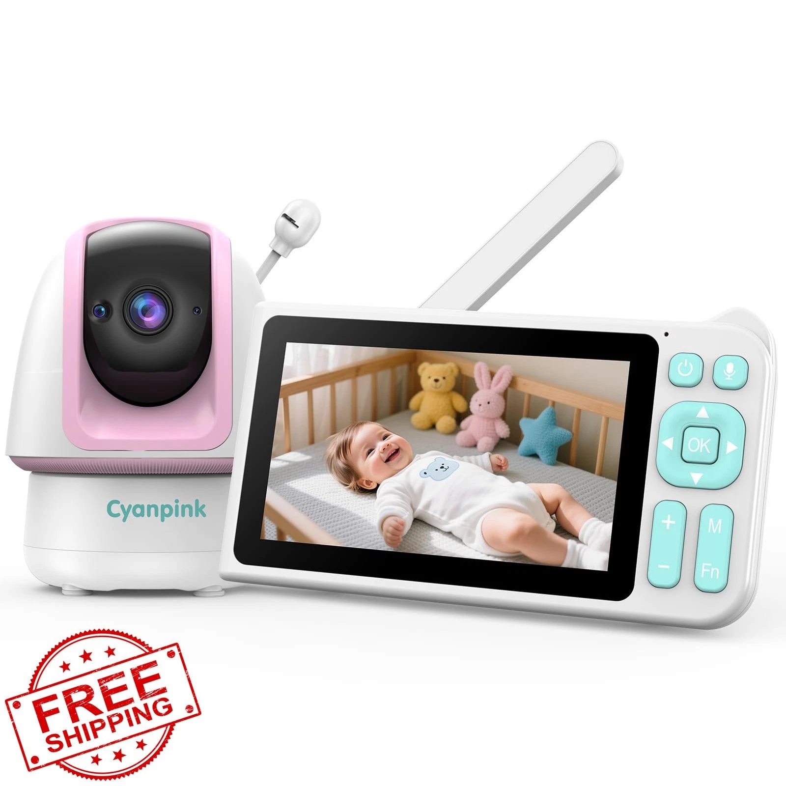 Cyanpink Video Baby Monitor Pink