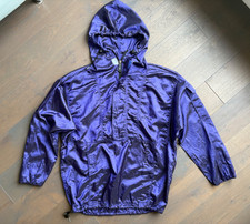 YAHKEZZ Blouson Schlupfhemd Ballonseide Gr. S M lila 80er