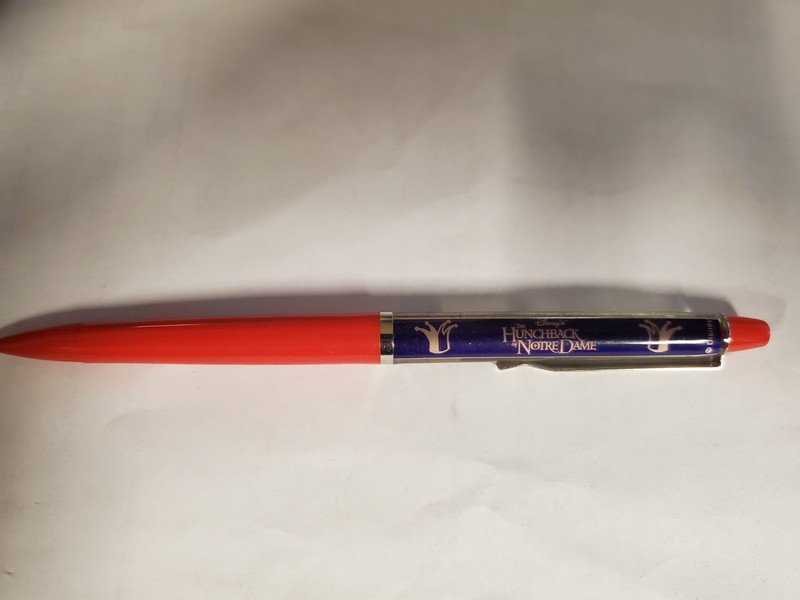 Vintage Floater Pen Disney Hunchback Of Noter Dame, Floaty Pen