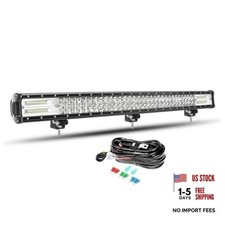 34 Inch 468W Led Light Bar Spot Flood Combo Beam with Wiring Harness Fog Work