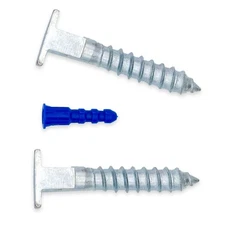 Lot of 20 Bottom T Screw Bottom SECURITY HANGER HARDWARE