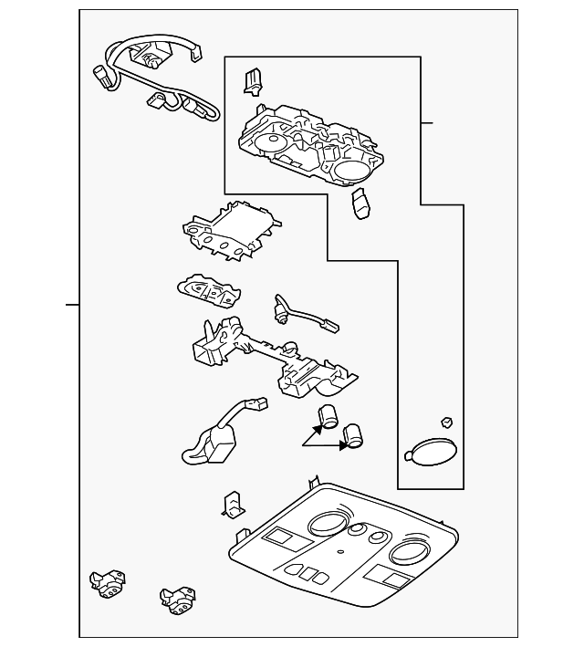 Genuine GM Roof Console 25978350