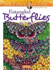 Creative Haven Entangled Butterflies Coloring Book by Angela Porter (English) Pa