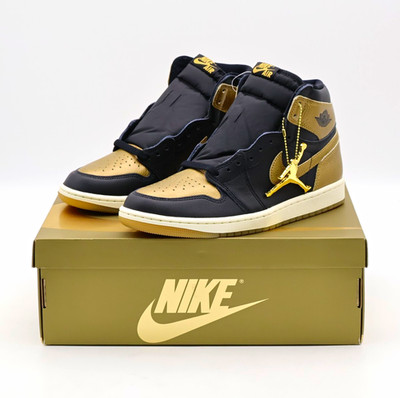 Nike Air Jordan 1 Retro High OG Black Gold New w/ Box DZ5485-071