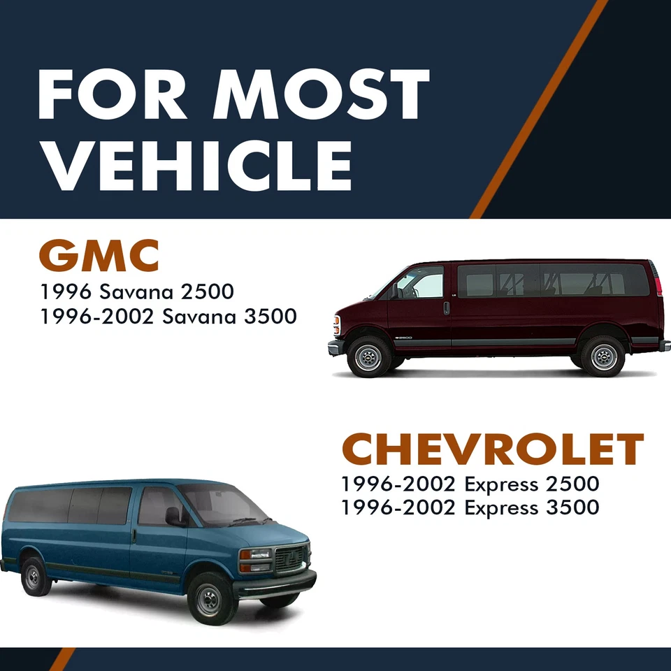 Juego 4 Amortiguadores Delanteros Traseros Kit Completo Para Chevrolet Express 2500 1996-2002 Foto 2 de 4