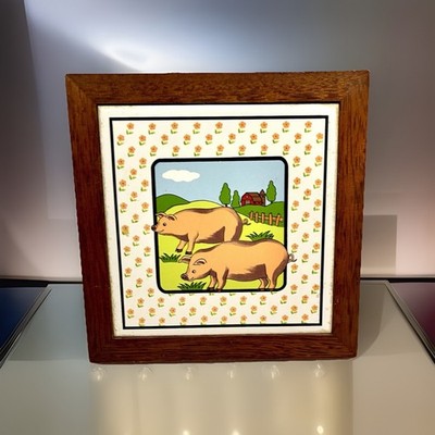 Pig Trivet Vandor Vintage Kitchen 80 s Retro Cottage Core Pelzman Design Cooking