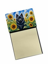 Caroline's Treasures Schipperke en tournesols aquarelle porte-billets adhésif