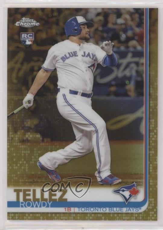 2019 Topps Chrome Gold Refractor /50 Rowdy Tellez (Batting) #2 Rookie RC