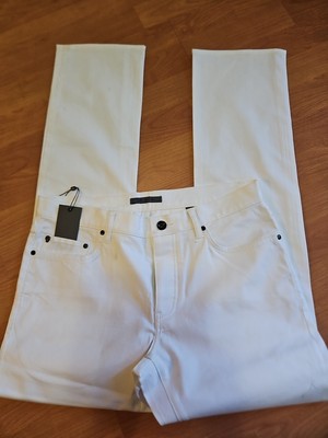 NWT $298 John Varvatos WoodWard Jean White  Size 32R (J244P3) W/DEFFECT