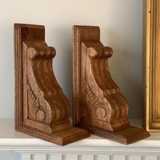 Set of 2 pcs Carved wooden corbels Corbels Bracket wall decor home new kitchen