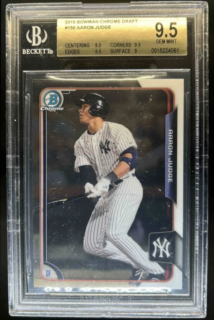 2015 Bowman Draft Aaron Judge Chrome #150 Yankees BGS 9.5