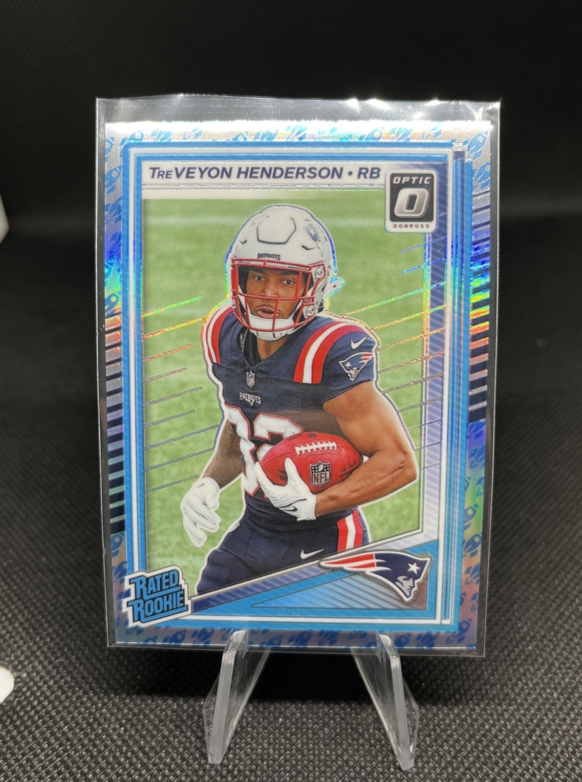 2025 Panini Optic Football Rated Rookie TreVeyon Henderson #248 Rocket Emoji SSP
