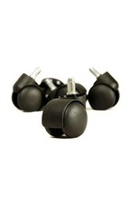 5 New Black Replacement Castor Wheels Computer Office Chair Caster 50mm 11mm Pin