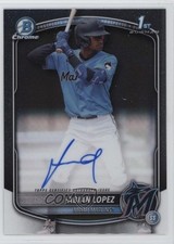 2025 Bowman Chrome Prospect Auto Fabian Lopez #CPA-FL Auto 12se