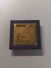 Vintage NOS WEITEK 3167 025-GCU Gold Cap 387 Equivalent Math Co-processor