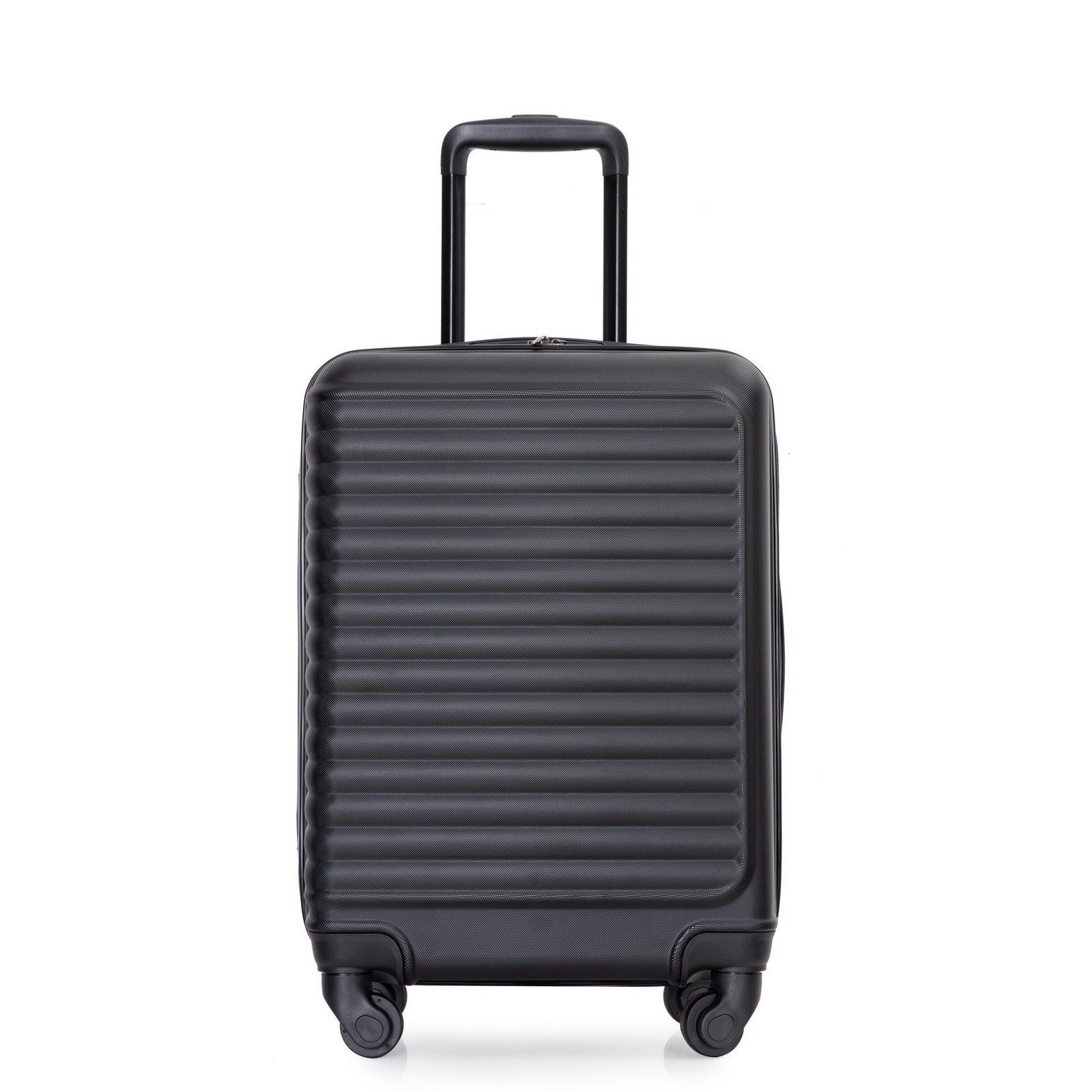 20 Inch Black Lightweight Spinner Carry-On Luggage