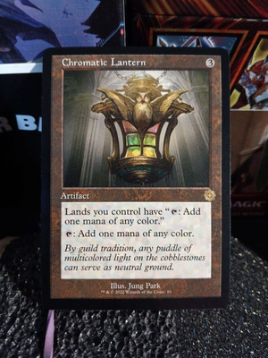 mtg cards like chromatic lantern Earth Brown Card Sleeves main image 0
