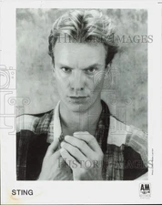 1985 Press Photo Singer Sting - afa43990