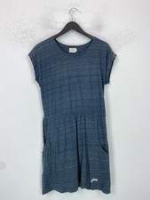 Saltrock Blue Marl Short Sleeve Mini Dress Casual Pockets UK 10